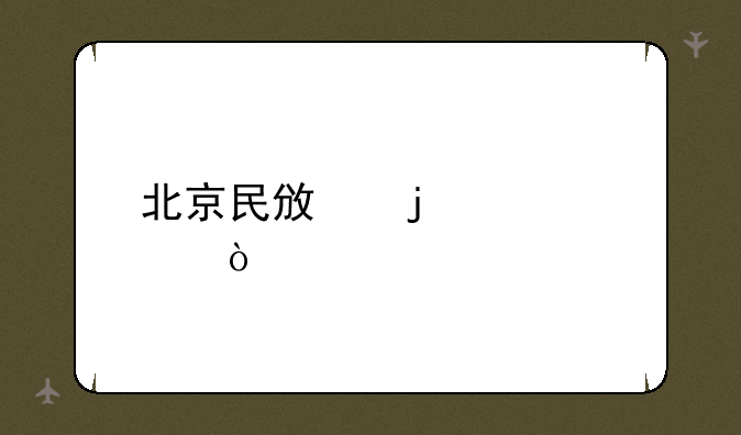北京民政的全称？