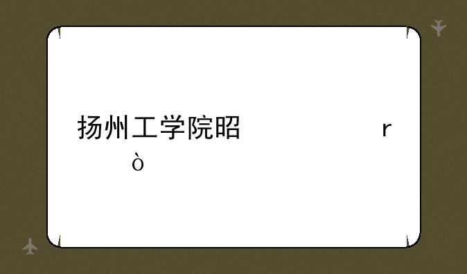 扬州工学院是几本？