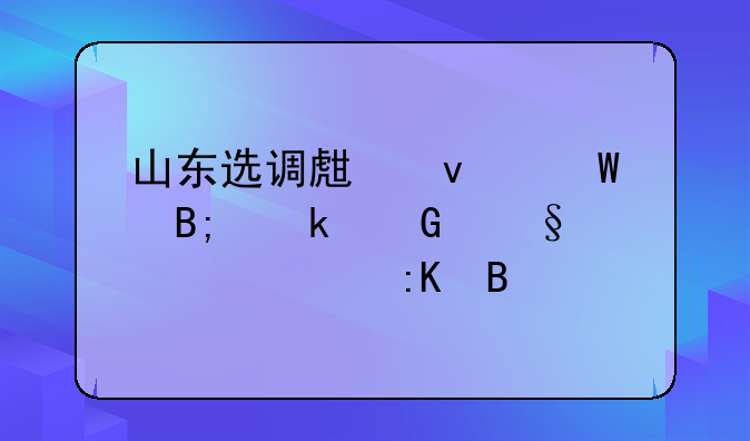 山东选调生面试后多少天公布排名
